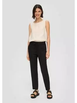 Тканевые брюки s.Oliver, черный