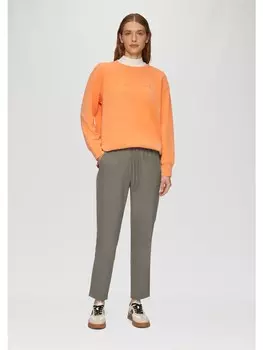 Тканевые брюки s.Oliver Hose 7/8, коричневый