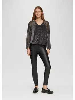 Тканевые брюки s.Oliver Hose lang, черный