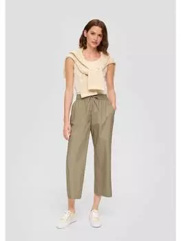 Тканевые брюки s.Oliver, оливковый