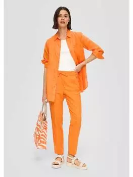 Тканевые брюки s.Oliver, оранжевый