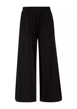 Тканевые брюки s.Oliver Wide leg Pants, черный