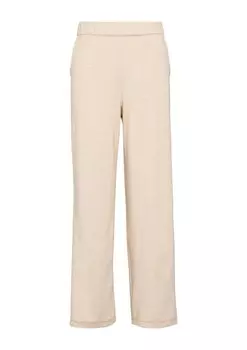 Тканевые брюки s.Oliver Wide leg Pants, кремовый