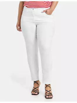 Тканевые брюки SAMOON, белый