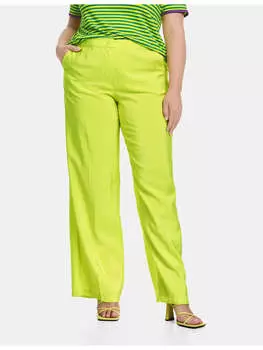 Тканевые брюки SAMOON, цвет lemon green