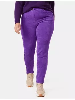 Тканевые брюки SAMOON Freizeit verkrzt, цвет magic purple