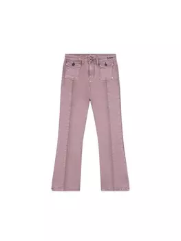 Тканевые брюки Scalpers Flared Pants, цвет mauve