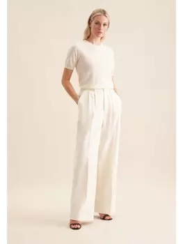 Тканевые брюки Seidensticker, экрю