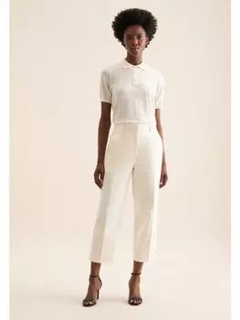 Тканевые брюки Seidensticker, экрю