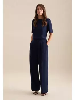 Тканевые брюки Seidensticker, темно-синий