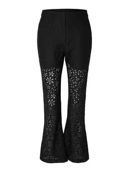 Тканевые брюки SELECTED FEMME Flared Pants KAROLA, черный