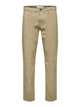 Тканевые брюки SELECTED HOMME, бежевый