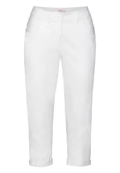 Тканевые брюки Sheego, белый