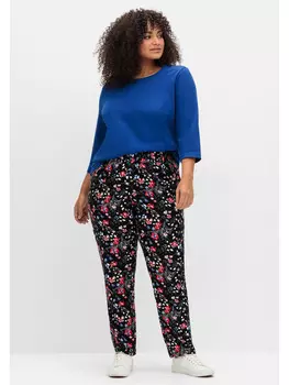 Тканевые брюки sheego, цвет schwarz gemustert