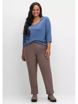 Тканевые брюки sheego Gerade Hose, цвет dunkeltaupe