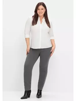 Тканевые брюки sheego Schmale Hose, цвет anthrazit meliert