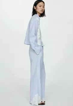 Тканевые брюки SHIVA Mango, светло-голубой