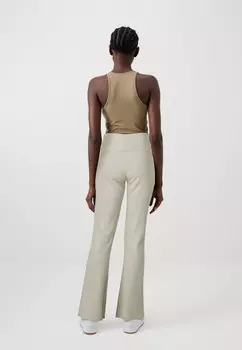 Тканевые брюки SOFT TOUCH FOLDED FLARE TROUSERS Gina Tricot, бежевый