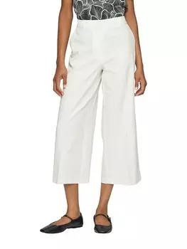 Тканевые брюки sOliver BLACK LABEL Culotte, белый