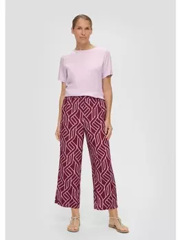 Тканевые брюки sOliver BLACK LABEL lang, красный