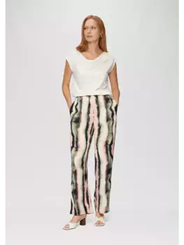 Тканевые брюки sOliver BLACK LABEL lang, синий