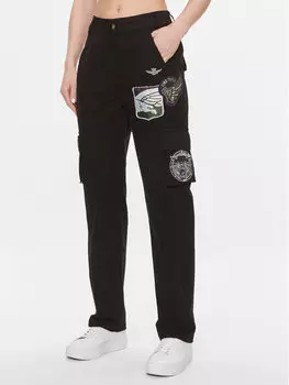 Тканевые брюки стандартного кроя Aeronautica Militare, черный