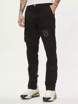 Тканевые брюки стандартного кроя Aeronautica Militare, черный