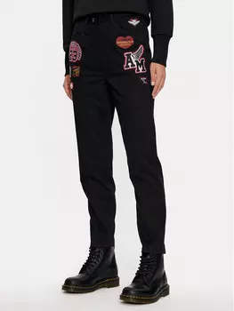 Тканевые брюки стандартного кроя Aeronautica Militare, черный