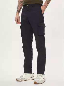 Тканевые брюки стандартного кроя Aeronautica Militare, синий