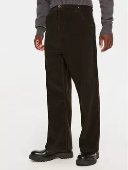 Тканевые брюки стандартного кроя Ami Paris, коричневый