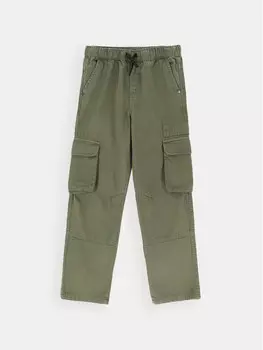 Тканевые брюки стандартного кроя Coccodrillo, зеленый