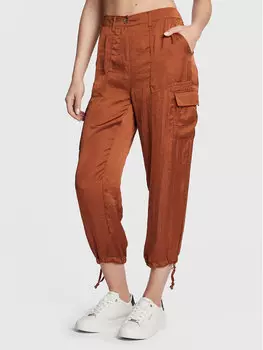 Тканевые брюки стандартного кроя Dkny, коричневый