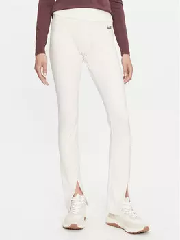 Тканевые брюки стандартного кроя Ea7 Emporio Armani, экрю