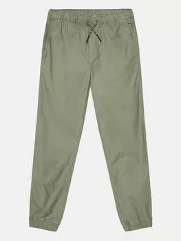 Тканевые брюки стандартного кроя Gap, зеленый