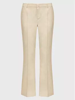 Тканевые брюки стандартного кроя Gina Tricot, бежевый