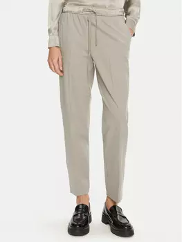 Тканевые брюки стандартного кроя Marella, бежевый