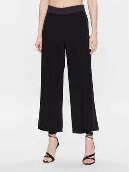 Тканевые брюки стандартного кроя Marella, черный