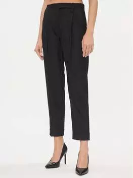 Тканевые брюки стандартного кроя Marella, черный