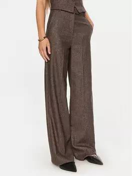 Тканевые брюки стандартного кроя Marella, коричневый