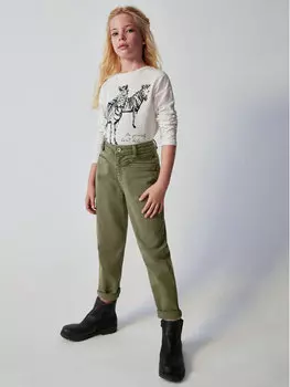 Тканевые брюки стандартного кроя Mayoral, хаки