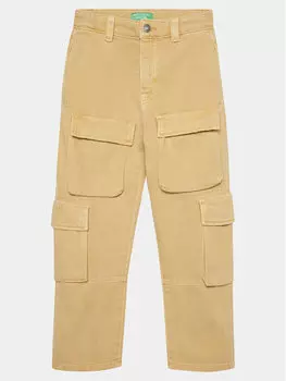 Тканевые брюки стандартного кроя United Colors Of Benetton, бежевый