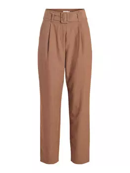 Тканевые брюки стандартного кроя Vila, коричневый