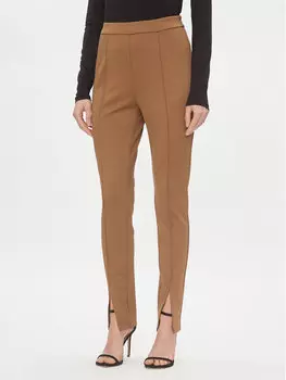 Тканевые брюки стандартного кроя Vila, коричневый