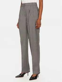 Тканевые брюки стандартного кроя Vila, серый