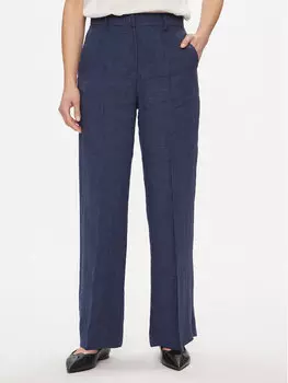 Тканевые брюки стандартного кроя Weekend Max Mara, синий