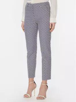 Тканевые брюки стандартного кроя Weekend Max Mara, синий