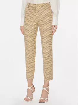 Тканевые брюки стандартного кроя Weekend Max Mara, желтый