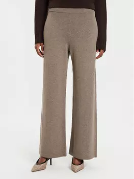 Тканевые брюки стандартного кроя Weekend Max Mara, бежевый