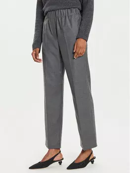 Тканевые брюки стандартного кроя Weekend Max Mara, серый