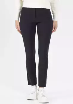 Тканевые брюки Stehmann "Loli" с разрезом на манжетах ног, цвет морской волны